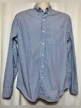 J. CREW Secret Wash Shirting Stripe Button-Down Shirt